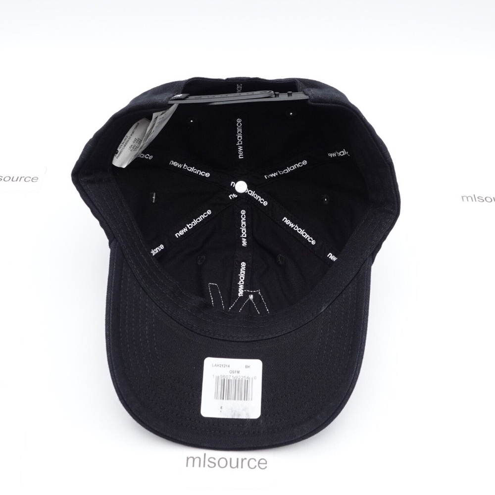 NEW New Balance V990 Block N Curved Brim Snapback Hat Cap LAH21214 Navy - Picture 5 of 7
